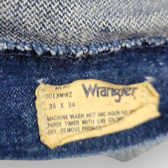 Wrangler Cowboy Cut Original Fit Heavyweight Vintage Men Jeans 38(36)x34(33) - Picture 10 of 11